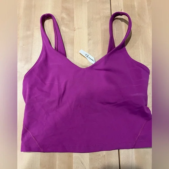 Lululemon women’s bra tank. Great pink color.  Size 6. New! - Picture 2 of 3